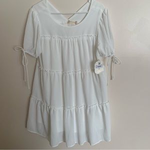 Altar’d State Tiered White Dress NWT